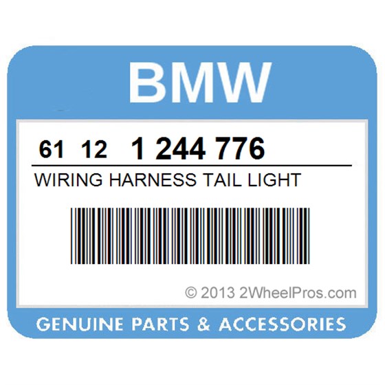 BMW 61121244776 Wiring Harness Tail Light