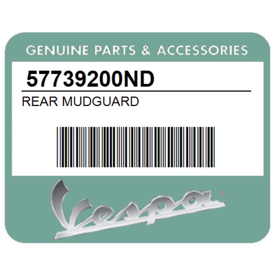 Vespa 57739200ND Rear Mudguard