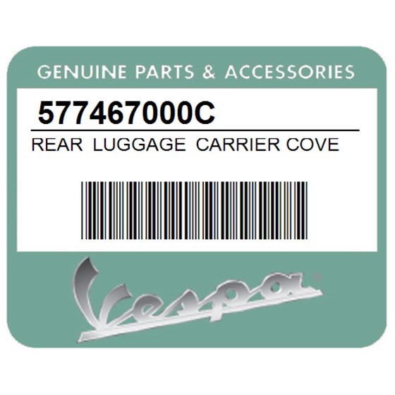 Vespa 577467000C Rear Luggage Carrier Cover