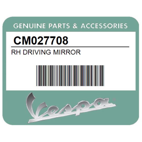 Vespa CM027708 Rh Driving Mirror