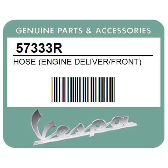 Vespa 57333R Hose (Engine Deliver/Front)