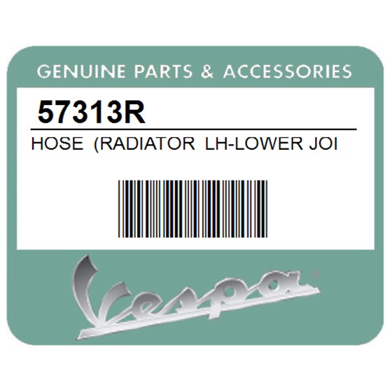 Vespa 57313R Hose (Radiator Lh-Lower Joint)