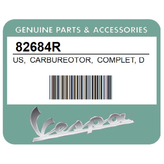 Vespa 82684R Us, Carbureotor, Complet, Dellort