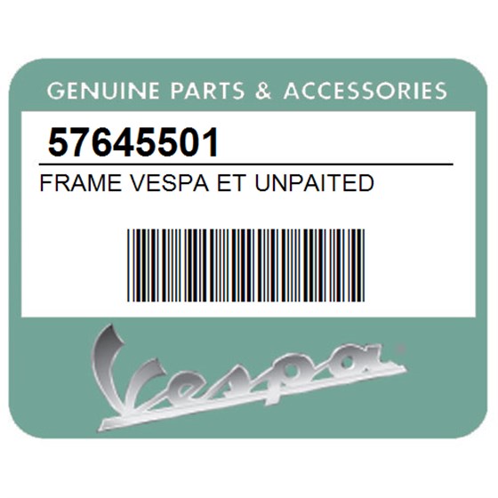 Vespa 57645501 Frame Vespa Et Unpaited