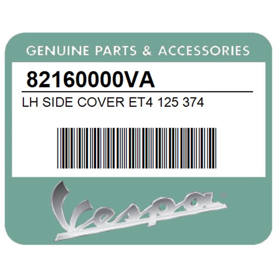 Vespa 82160000VA Lh Side Cover Et4 125 374