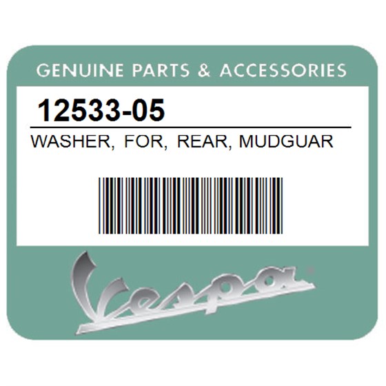 Vespa 12533-05 Washer, For, Rear, Mudguard, (6, 4X1