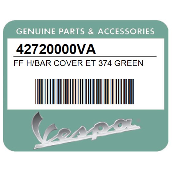 Vespa 42720000VA Ff H/Bar Cover Et 374 Green
