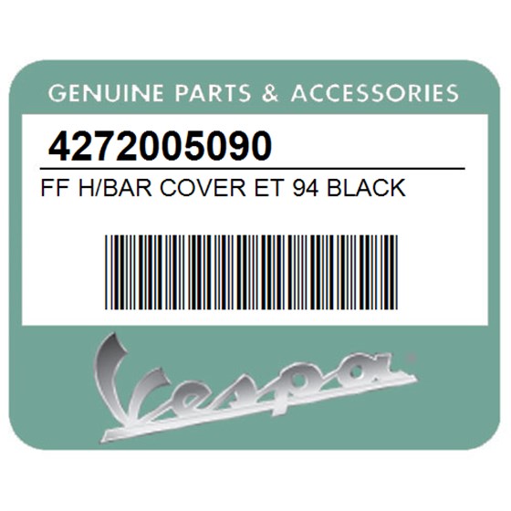 Vespa 4272005090 Ff H/Bar Cover Et 94 Black