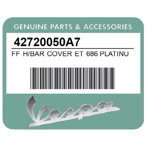 Vespa 42720050A7 Ff H/Bar Cover Et 686 Platinum