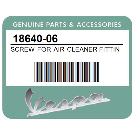 Vespa 18640-06 Screw For Air Cleaner Fitting (
