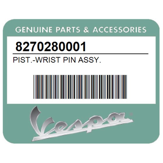 Vespa 8270280001 Pist.-Wrist Pin Assy.