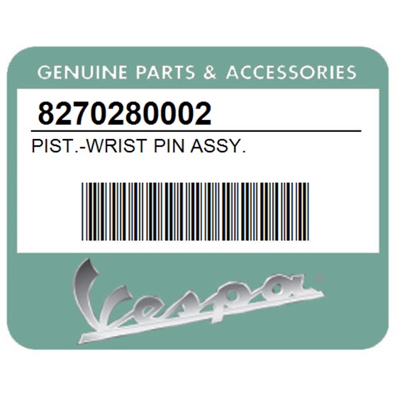 Vespa 8270280002 Pist.-Wrist Pin Assy.