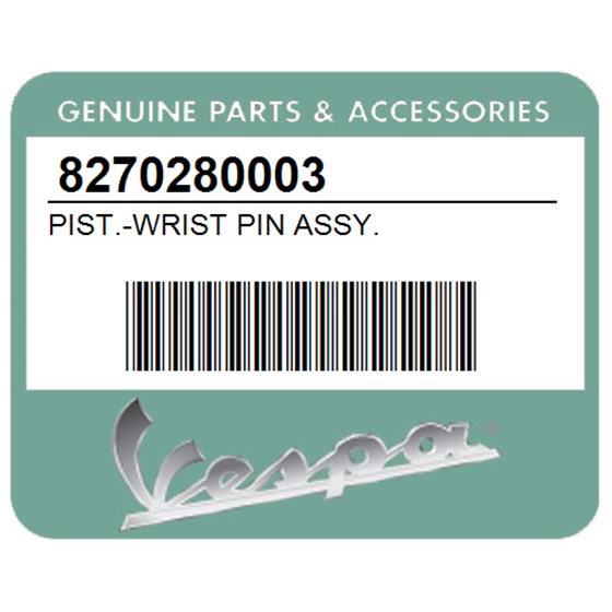 Vespa 8270280003 Pist.-Wrist Pin Assy.