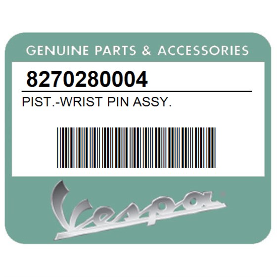 Vespa 8270280004 Pist.-Wrist Pin Assy.