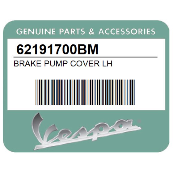 Vespa 62191700BM Brake Pump Cover Lh