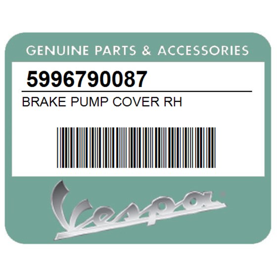 Vespa 5996790087 Brake Pump Cover Rh