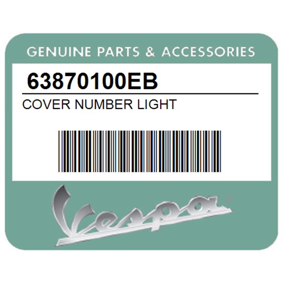 Vespa 63870100EB Cover Number Light