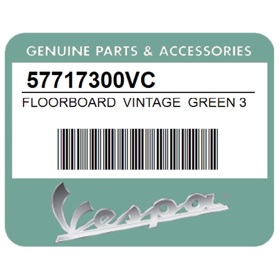Vespa 57717300VC Floorboard Vintage Green 382