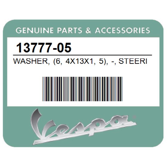Vespa 13777-05 Washer, (6, 4X13x1, 5), -, Steering