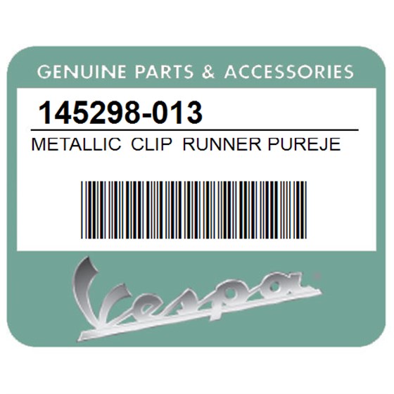 Vespa 145298-013 Metallic Clip Runner Purejet