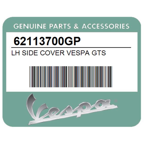 Vespa 62113700GP Lh Side Cover Vespa Gts
