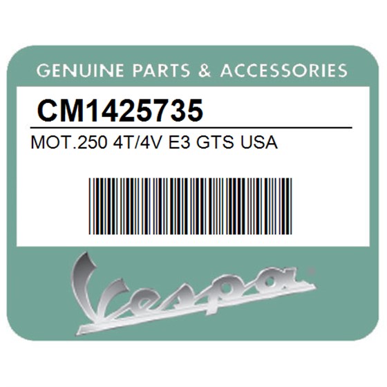 Vespa CM1425735 Mot.250 4T/4V E3 Gts Usa