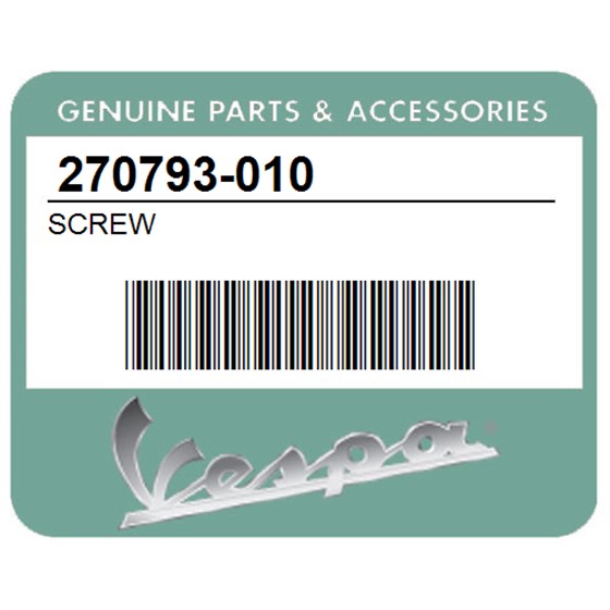 Vespa 270793-010 Screw