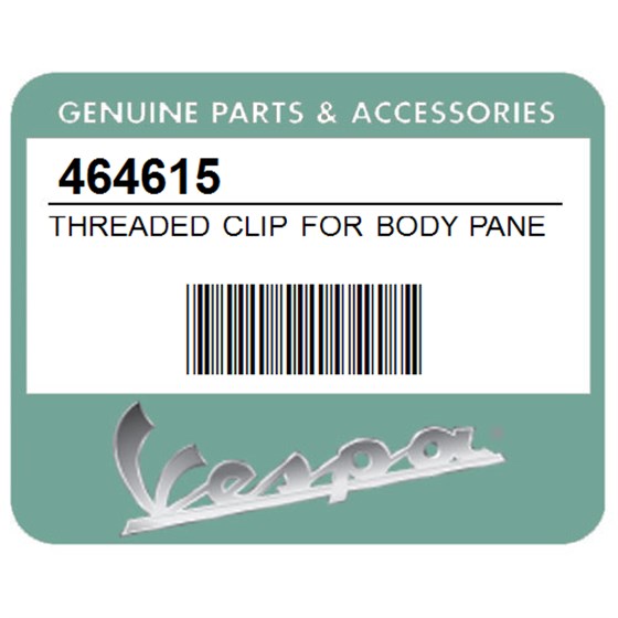 Vespa 464615 Threaded Clip For Body Panel