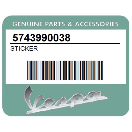 Vespa 5743990038 Sticker