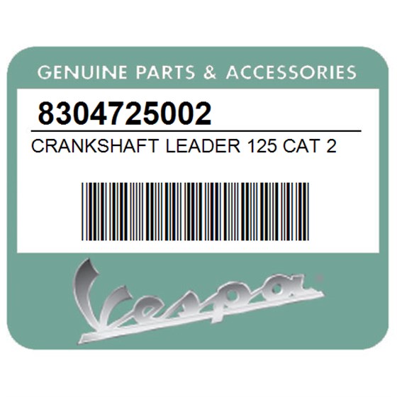 Vespa 8304725002 Crankshaft Leader 125 Cat 2