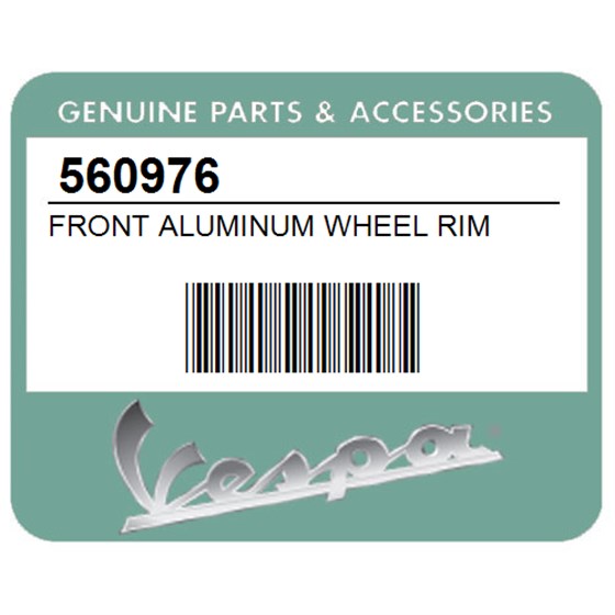 Vespa 560976 Front Aluminum Wheel Rim