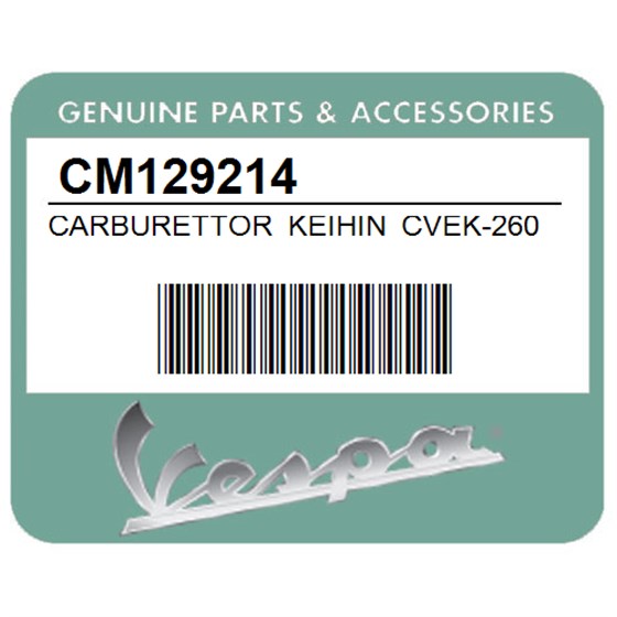 Vespa CM129214 Carburettor Keihin Cvek-2601A