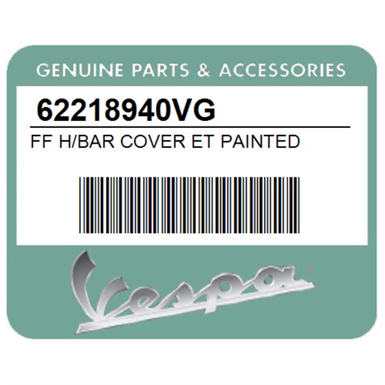Vespa 62218940VG Ff H/Bar Cover Et Painted