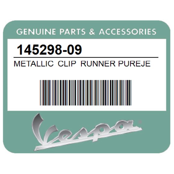 Vespa 145298-09 Metallic Clip Runner Purejet