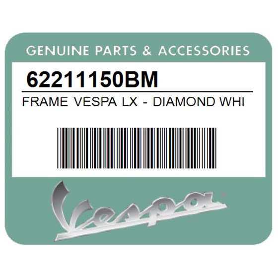 Vespa 62211150BM Frame Vespa Lx - Diamond White