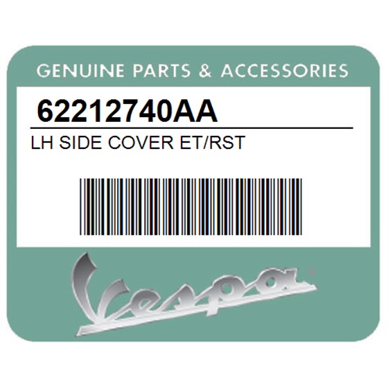Vespa 62212740AA Lh Side Cover Et/Rst