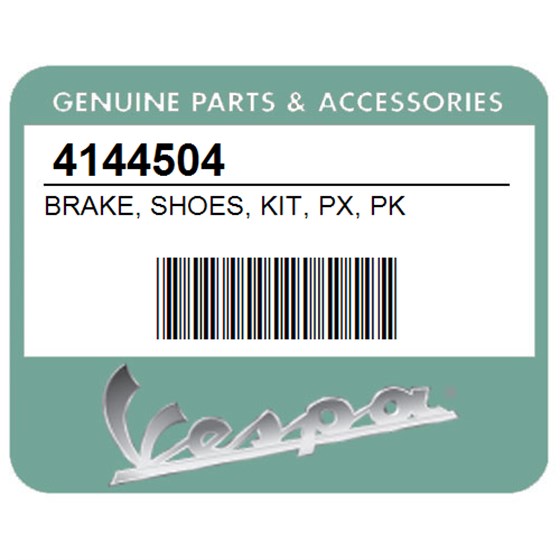 Vespa 4144504 Brake, Shoes, Kit, Px, Pk