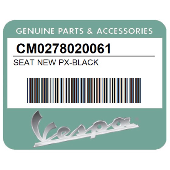 Vespa CM0278020061 Seat New Px-Black
