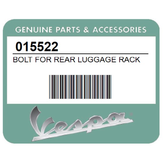 Vespa 015522 Bolt For Rear Luggage Rack (M7x