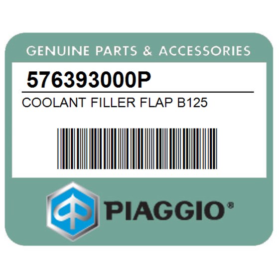 Piaggio 576393000P Coolant Filler Flap B125