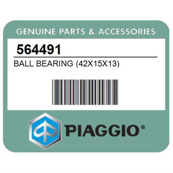 Piaggio 564491 Ball Bearing (42X15x13)