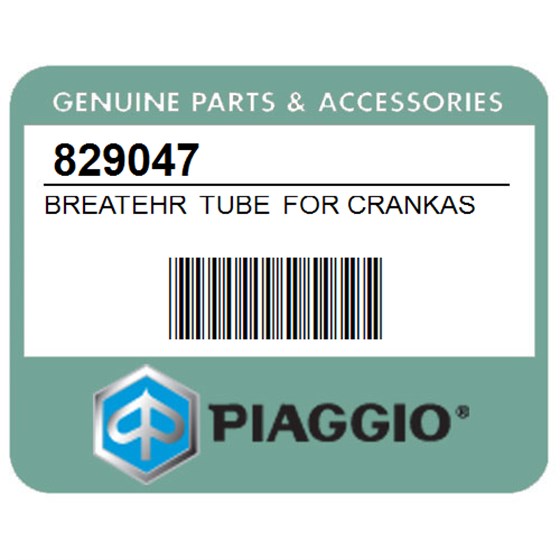 Piaggio 829047 Breatehr Tube For Crankase