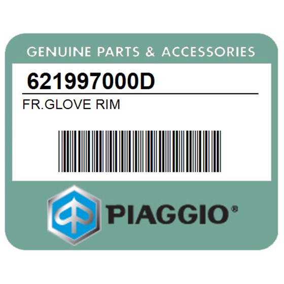 Piaggio 621997000D Fr.Glove Rim