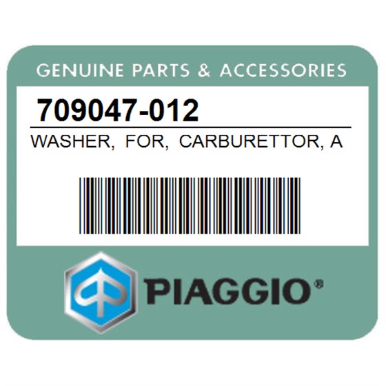 Piaggio 709047-012 Washer, For, Carburettor, Assy.(8, 4X15x0, 8)