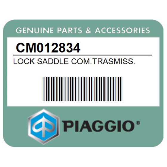 Piaggio CM012834 Lock Saddle Com.Trasmiss.