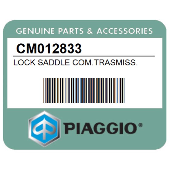 Piaggio CM012833 Lock Saddle Com.Trasmiss.