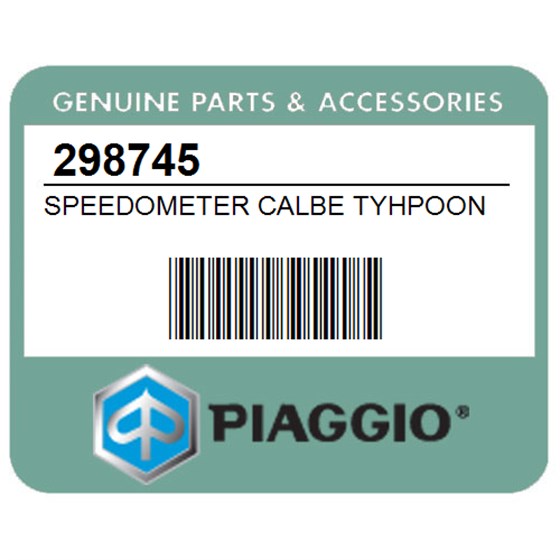 Piaggio 298745 Speedometer Calbe Tyhpoon