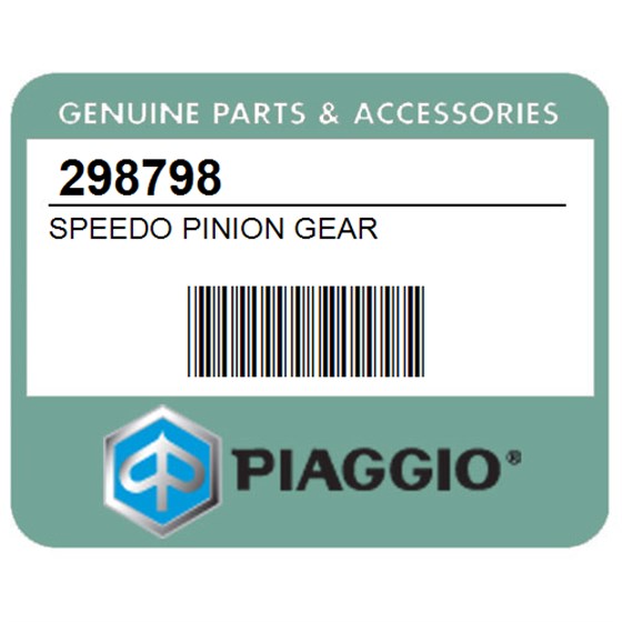 Piaggio 298798 Speedo Pinion Gear
