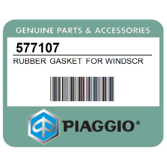 Piaggio 577107 Rubber Gasket For Windscreen Brackets