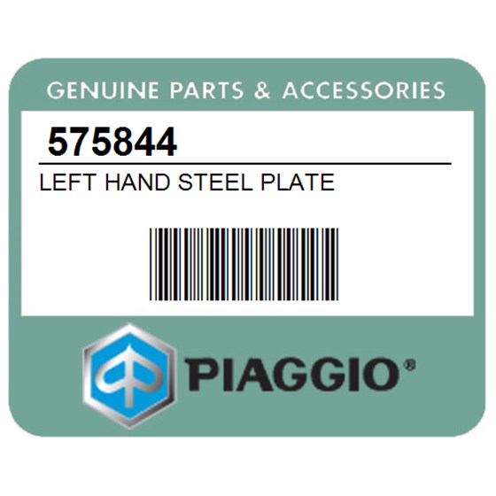 Piaggio 575844 Left Hand Steel Plate